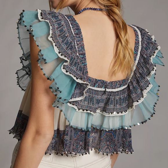 NWT Anthropologie crop top - Picture 3 of 11